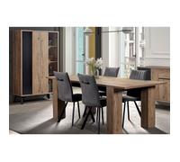 CARSON - Ensemble Argentier + Table Allongeable 180-230cm -