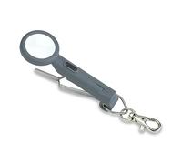 Carson Fish’n Grip Pro loupe à main avec fonction éclairage par LED, une pince à épiler avec fonction action inverse, un dispositif magnétique de nettoyage des hameçons et une coupe ligne (OD-88)