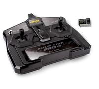 Carson FS 3K Reflex Stick Pro 4 - Radiocommande RC, système 2,4 GHz à 3 canaux, Commande entièrement proportionnelle, Dual Rate, Failsafe, Noir