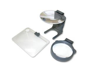 Carson Hobby Magnifier - Jeu de 3 loupes, éclairées