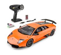 Carson Lamborghini Murciélago SV 1:14 2,4 GHz 100% RTR Orange - Voiture télécommandée, éclairage LED, RC, véhicule RC, Voiture RC à l’échelle 1:14, Jouet télécommandé