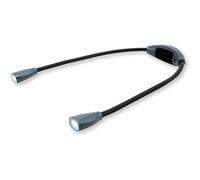 Carson Lampe de cou à LED COB à deux têtes et deux réglages de luminosité avec col de cygne réglable | Idéale pour bricoler et réparer en gardant les mains libres (NL-20)