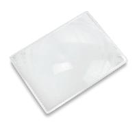 Carson Page Magnifier loupe rectangulaire rigide en format de pleine page, grossissement de 2x, lentille Fresnel (DM-21)