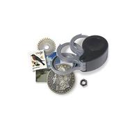 Carson Loupe pliante TriView TV-15 - Étui intégré, 5x/10x/15x, idéale pour les bijoux