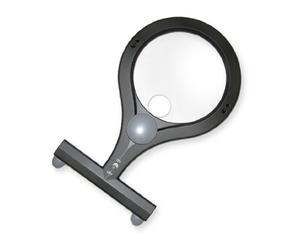 Carson LumiCraft Loupe Mains Libres à LED Grossissement 2X et Petite loupe 4X Cordon de Cou