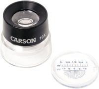 Carson Lumiloupe Loupe Optique Avec Réticule De Mesure À Clipser Grossissement 10x