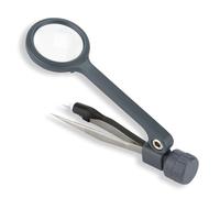 Carson MagniGrip MG-88 loupe avec pincette - grossissement 4,5x avec éclairage LED