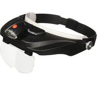 Carson MagniVisor Deluxe loupe serre-tête de la Série PRO avec fonction éclairage par LED et quatre lentilles de rechange (CP-60)