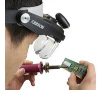 Carson MagniVisor Deluxe PRO Series - loupe frontale LED avec 4 lentilles pour travaux de précision