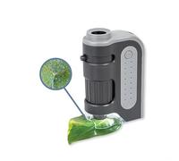 Carson MicroBrite Plus microscope de poche 60-120x éclairé par LED Jouet STEM | Microscope miniature pour laboratoire scientifique (MM-300)