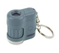 Carson MicroMini microscope de poche 20x bleu avec lumière LED et UV