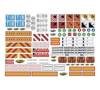 Carson Modellsport 1:14 DEKORBOGEN LKW WARNSYMBOLE