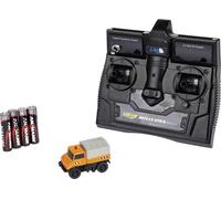 Carson Modellsport 500504125 MB Unimog U406 Kommunal 1:87 Auto RC électrique Camion avec accu, chargeur et piles pour l'émetteur
