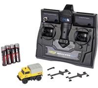 Carson Modellsport 500504146 MB Unimog U406 Zweiwegefahrzeug 1:87 Camion RC électrique Voiture de tourisme avec accu, chargeur et piles pour lémetteur