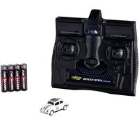 Carson Modellsport 500504153 VW Beetle Rallye 1:87 Auto RC électrique Voiture de tourisme avec accu, chargeur et piles pour lémetteur