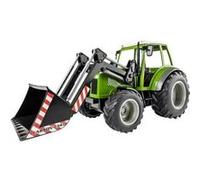 Carson Modellsport 907347 RC Traktor mit Frontlader 1:16 Modèle fonctionnel RC électrique Véhicule agricole avec accu, chargeur et piles pour lémetteur G