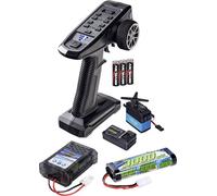 Carson Modellsport FS 3K Reflex Wheel Pro 4 Kit pour débutants radiocommande avec poignée pistolet 2,4 GHz Nombre de canaux: 3