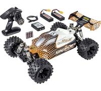 Carson Modellsport King of Dirt 2.0 orange, noir brushless 1:8 Auto RC électrique Buggy 100% RtR 2,4 GHz avec accu, chargeur et piles pour lémetteur