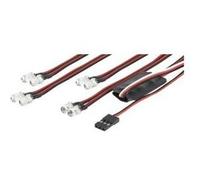 Carson Kit d'éclairage LED 500906240 – 4+4 LED rouge et blanc 4.4 - 6 V