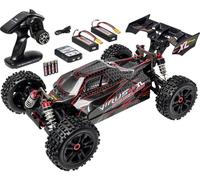 Carson 500409080 1:8 Virus 4.2 XL 100% RTR Noir/Rouge - Voiture RC, Voiture télécommandée, Vitesse jusqu'à 80 km/h, modèle 100% RTR, radiocommande Incluse