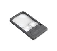 Carson Pocket Magnifier loupe de poche avec fonction éclairage par LED, grossissement de 2,5x, 4,5x et 6x (PM-33)