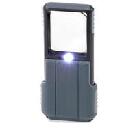 Carson Pop-Up loupe de poche avec LED 5x40mm - loupe compacte pliable avec éclairage