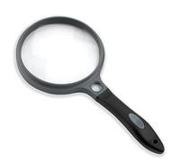 Carson Loupe à main SG-12 - 2x, petite lentille 11,5x, poignée douce en caoutchouc
