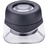 Carson VersaLoupe loupe sur pied d’un grossissement de 10x avec fonction de réglage focal et base transparente en verre acrylique (LH-30)
