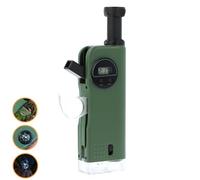 Carson X-Scope télescope 30x, loupe pliable 9x, lampe de poche, sifflet, boussole, horloge numérique Outil multi-fonctions pour enfants | Observation de la faune et de la nature (CP-11)