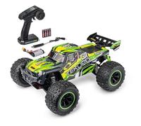 Carson XS Tekuro 1:10 100% RTR Gris/Vert - Voiture télécommandée, Buggy RC, incluant Batteries et télécommande, Buggy Tout-Terrain, 40 km/h, RC Outdoor, 4 Roues motrices (4WD)