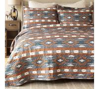 CARSTENS, INC. Parure de lit, Polyester, Wrangler Checotah, lit Double/Grand lit