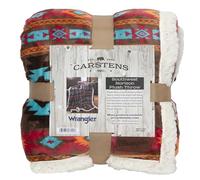 Carstens, Inc. Wrangler Couverture surdimensionnée en Polaire Sherpa Ultra Douce de qualité supérieure (137,2 x 172,7 cm, Horizon sud-Ouest)