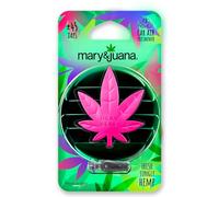 CarStyling-Shop Mary&Juana fresh Jungle Hemp Désodorisant de voiture avec clip de fixation sur la grille d'aération ou pour la maison, la cuisine ou le dressing (fresh Jungle Hemp GREEN)