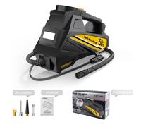 Carsun-Pompe À Air Portable Filaire Pour Voiture,Compresseur D'air Électrique,Gonfleur D'opathie,Moto,Vélo,Balle,Lumière Led,12v,150psi - Type Digital Yellow