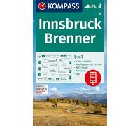 Carta escursionistica Kom 36. Innsbruck, Brenner