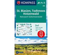 Carta escursionistica Kom 898. St. Blasien, Todtmoos, Hotzenwald, Naturpark Südschwarzwald