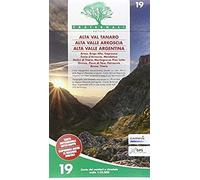 Carta N. 19. Alta Valle Tanaro, Alta Valle Arroscia, Alta Valle Argentina. Carta Dei Sentieri E Stradale 1:25.000