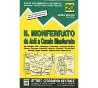 Carta N. 20 Il Monferrato 1:50.000. Carta Dei Sentieri E Dei Rifugi