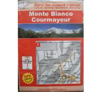 Carta N. 29. Monte Bianco, Courmayeur, La Thuile, Chamonix 1:25.000