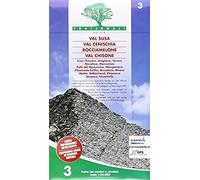 Carta N. 3. Val Susa, Val Cenischia, Rocciamelone, Val Chisone. Carta Dei Sentieri E Stradale 1:25.000