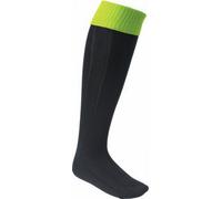 Carta Sport - Chaussettes de Football pour Homme CS553 (40,5 EU - 45,5 EU) (Noir/Jaune Fluorescent)