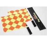 Carta Sport - Drapeau d'arbitre de touche "Coupe du Monde" pack de 2 CS1183 (taille unique) (Orange/jaune fluo/noir)