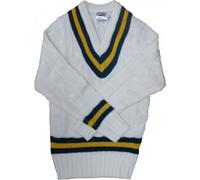 Carta Sport - Pull pour homme - Cricket CS481 (S) (Blanc/Vert/Ambra)