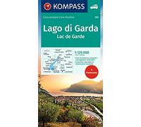 Carta stradale Kom 360. Lago di Garda, Lac de Garde