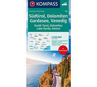 Carta stradale n. 259. Alto Adige, Dolomiti, Lago di Garda, Venezia. Ediz. multilingue