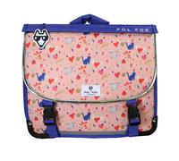 Cartable 35 cm fille POL FOX Dream Réversible avec 1 compartiment ? CP/CE1/CE2 ? Rose parme à imprimés chats et cœurs multicolore TU