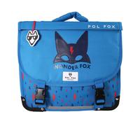 Cartable 35 cm POL FOX Wonder Fox Blue avec 1 compartiment ? CP/CE1/CE2 ? Bleu à motifs éclairs multicolore TU