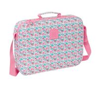 Cartable à fleurs - safta - 38x6x28 cm - Multicolore - Polyester résistant - Bandoulière réglable