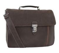 Cartable à rabat 2 soufflets Homme Cadwell - Marron Marron G