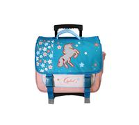 Cartable À Roulettes 2 Compartiments Cybel Licorne - 38 Cm Bleu M